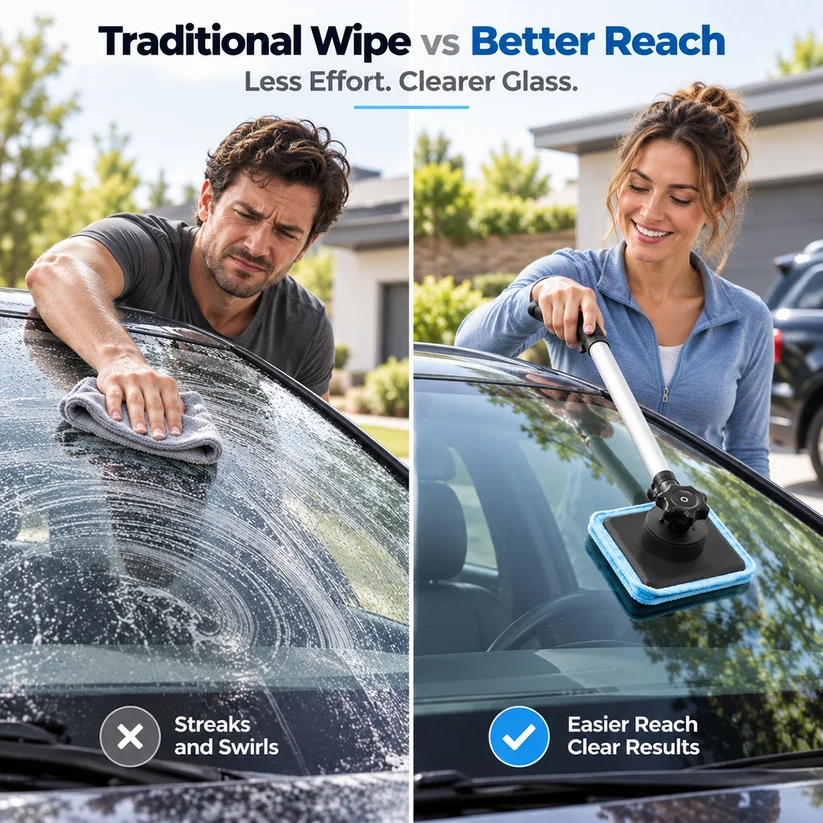 🎁Last Day 49% OFF -Dual Magnetic Car Windshield Cleaner
