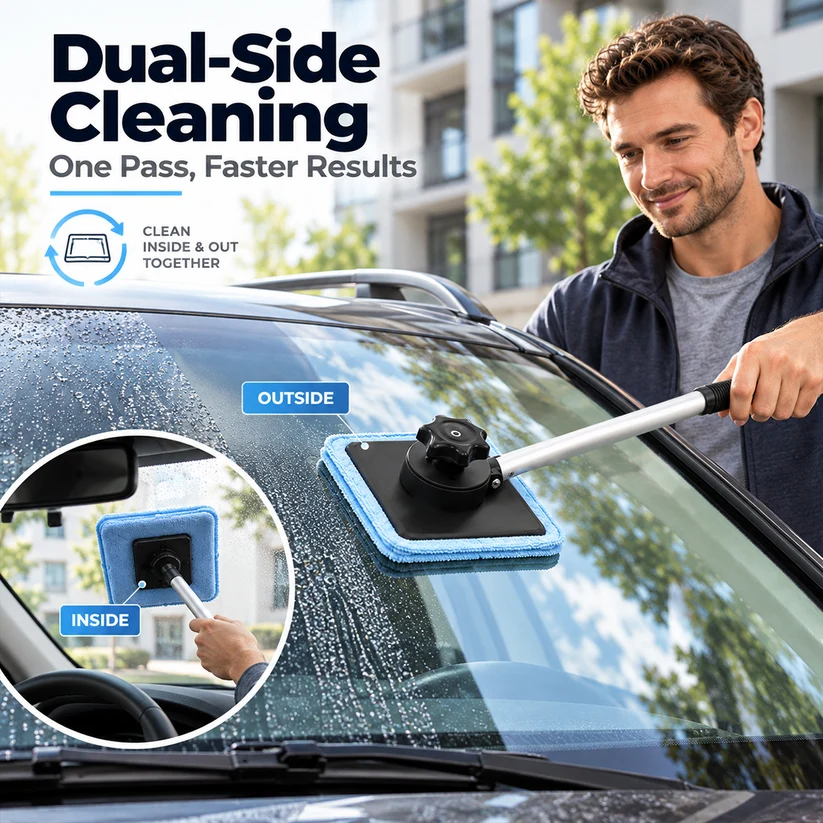 🎁Last Day 49% OFF -Dual Magnetic Car Windshield Cleaner