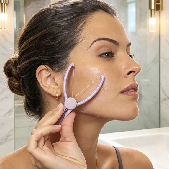 Facial Hair Threading Removal Tool Manual Eyebrow & Body Hair Epilator Portable Face Hair Remover for Home Personal Care