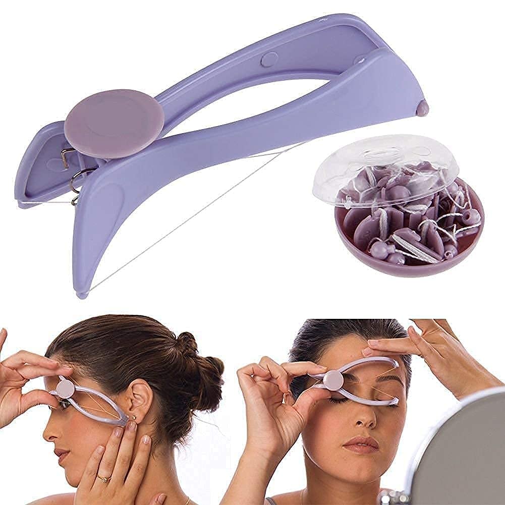 Facial Hair Threading Removal Tool Manual Eyebrow & Body Hair Epilator Portable Face Hair Remover for Home Personal Care