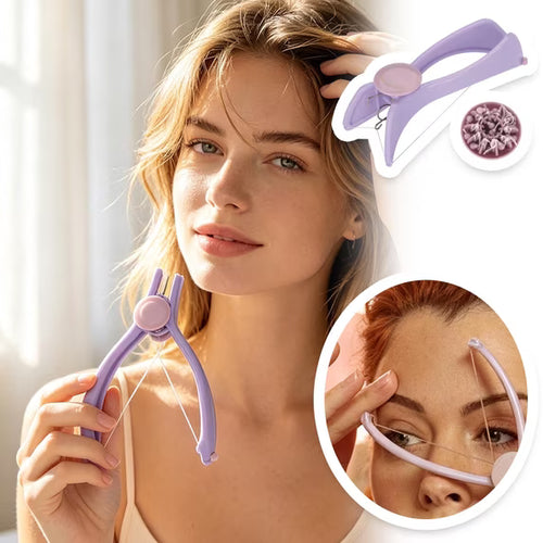 Facial Hair Threading Removal Tool Manual Eyebrow & Body Hair Epilator Portable Face Hair Remover for Home Personal Care